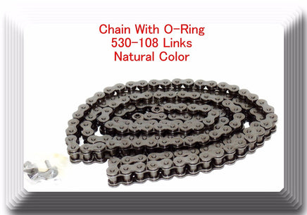 O-Ring Drive Chain Natutal Color Pitch 530x108 Links FIT Honda Yamaha MOTORCYCLE