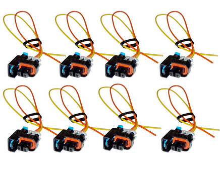8 x Fuel Injector Connector Fits Buick Cadillac Chevrolet GMC Hummer Isuzu V8