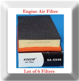 6 x SA5546 Engine Air Filter Fits Audi Q7 RANGE ROVER Porsche CAYENNE VWTOUAREG