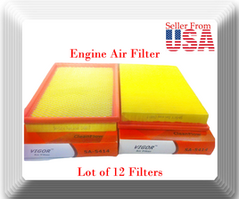 Lot x12 Engine Air Filter Fits:OEM#5018777 Jeep Commander Grand Cherokee Liberty