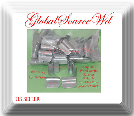 200 Pc Assort Clip-On Wheel Weight FN for Alloy Rim Japan Cars 025 050 075 1 oz