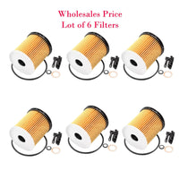 6 x 26350-2M000 Eng Oil Filter Fits Hyundai 2025-2024 Kia 2020-2025