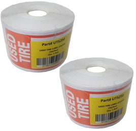 2 Rolls of Tire Label - Used Tire Lable Stickers  6" X 2.5" (150mm x 63.5mm)