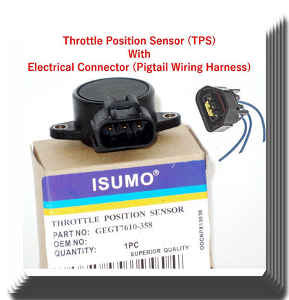 Throttle Position Sensor W/ Electrical Connector (TPS) Fits: Lexus & Toyota
