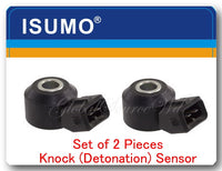 (Set of 2) Knock (Detonation) Sensor W/ Connectors Fits: BMW  - Mercedes &