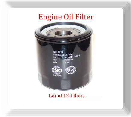 12x Engine Oil Filter LF3854 Fits OEM#2-94654-200-0Chevrolet GMC ISUZU L4 4.8 L4