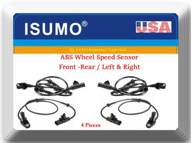 4x ABS Wheel Speed Sensor Front -Rear Left & Right Fits Land Rover LR3 2005-2009