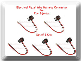 5 Kits Pigtail Connector of Fuel Injector FJ1118 Fits Volvo C30 C70 S40 V50  L5