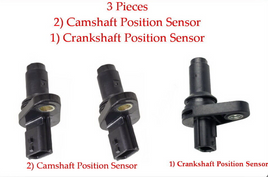 3 Pieces , 2 Camshaft) & 1 Crankshaft Position Sensor Fits: Nissan & Infiniti