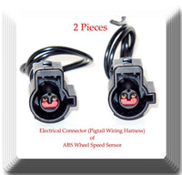 2 Connectors ol Wheel Speed Sensor Front L/R ALS504 For:F150 MARK LT2005-2008