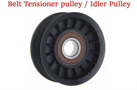 2 Pcs 1x Grooved & 1 Smooth Belt Idler Pulley Fits: Buick RIviera 1996-1997 3.8L