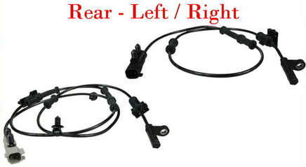 2 x ABS Wheel Speed Sensor W/Connector Rear L/R Fits 300 Challenger Charge 11-21