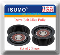 Set of 2 Pieces 6 Grooves Drive Belt Idler Pulley Fits: Sprinter 2500 3500 03-05