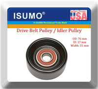 2 PCs Belt Tensioner Assy & Tensioner Pulley Fits:Accord Odyssey Pilot V6 3.5L