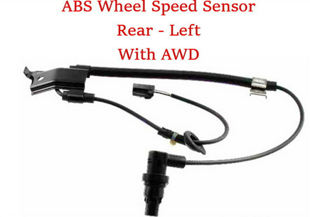 ABS Wheel Speed Sensor Rear Left :Fits Toyota Highlander 2008-2010 , 2012  AWD