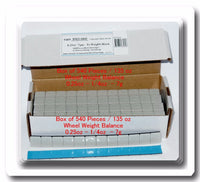 540 pc  0.25 1/4oz stick on wheel weight balance 45 strips total of 135 ounces 
