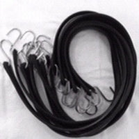 50 Pack 31" EPDM Rubber Tie Down Cord Chrome Hooks Bungee Strap Rope Elastic