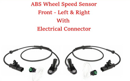 2x ABS Wheel Speed Sensor Front L&R W/Connector Fits Land Rover LR3 2005-2009