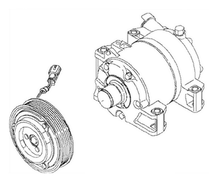 New OEM 92600-JM01E A/C Compressor Fits: 2008-2015 Nissan Rogue S, SL, SV|4 Cyl