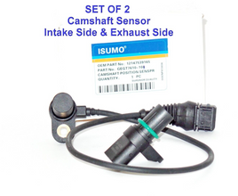 Set of 2 Engine Camshaft Position Sensor Intake Side & Exhasut Side For:BMW