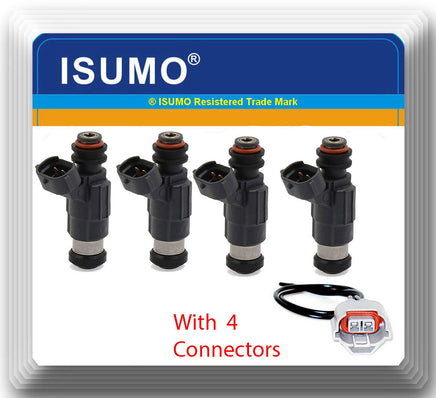 SET OF 4 Fuel injector W/connector 97-02 For Chevrolet for mitsubishi for Suzuki