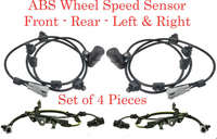 4 X ABS Wheel Speed Sensor Front - Rear Left & Right Fits:Toyota Sequoia 01-07