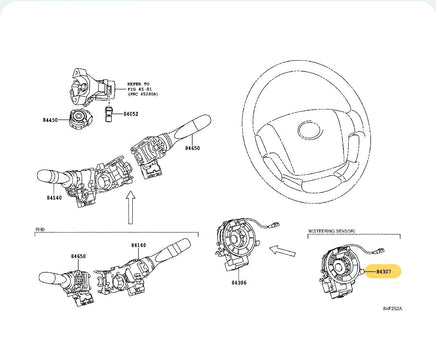 Isumo Clock Spring Spiral Cable 84306-60220 Fits LAND CRUISER GRJ71 1984-2015