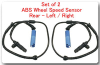 SET 4 ABS Wheel Speed Sensor Rear Left & Right Fits: BMW X5 2000-2003 