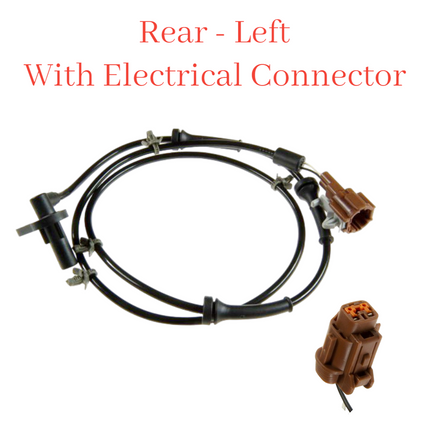 ABS Speed Sensor  Rear & Connector Left Fits: Nissan Altima 2002-2004 2.5L 3.5L