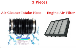 (2 Pcs) Engine Air Cleaner Intake Hose & Air Filter Fits:Lexus SC400 1992-1996