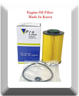 5 x Made In Korea OE Spec, Engine Oil Filter Fits Hyundai Kia 2007-2017