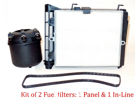 3 Kit , 6 FiltersFuel Filter -Diesel Filters Fits Ford 2017-2023 V8 6.7L