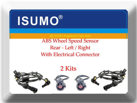 2 x ABS Wheel Speed Sensor W/ Connector Rear L&R Fits: Expedition Navigator