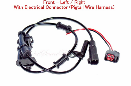 2 ABS Wheel Speed Sensor Front Left & Right W/Connector fit Chrysler Dodge 11-14