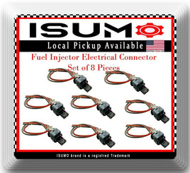 8 x OE Spec Fuel Injector Electrical Connector Fits: A6 A8 Q7 R8 S5 TOUAREG V8