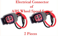 2 x ABS Wheel Speed Sensor W/Connector Front L/R Fits Buick Chevrolet GMC Saturn