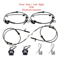 4x ABS Wheel Speed Sensor & Connectors Front-Rear L/R Fits Altima Maxima