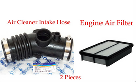 2 Pieces Engine Air Cleaner Intake Hose & Air Filter Fits:Toyota Celica Corolla