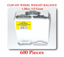 600 Pcs P Style Clip-on Wheel Weight Balance 1.50oz 42 gram  P150 Total 900 oz