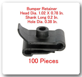 100 Bumper Retainer Head Dia:1.02X0.78" Shank L: 0.2" Hole Dia. 0.38" For Toyota