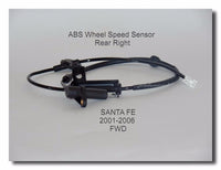 ABS Wheel Speed Senor Rear Right Fits: Hyundai Santa Fe 2001-2006  FWD