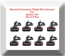 Set of 8 Kits Electrical Connector of Ignition Coil UF274T Fits: Audi V8 4.2L
