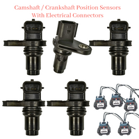 Set 5 Pcs Camshaft/Crankshaft Position Sensor & Connectors Fits Armada Titan