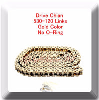 Drive Chain Gold Color 530-120 Link (No O-Ring) For Suzuki GSXR 1000 GSX-R750 