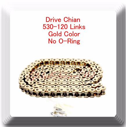 Drive Chain Gold Color 530-120 Link (No O-Ring) For Suzuki GSXR 1000 GSX-R750 