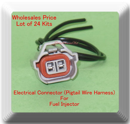 Lot 24 Electrical Connector of Fuel Injector Fits:GM European Japanese Vehicles
