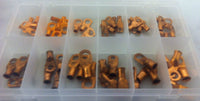 54 Pcs CL70 COPPER LUG TERMINAL ASSORTMENT WIRING AUTOMOTIVE 2, 4, 6 & Guage  