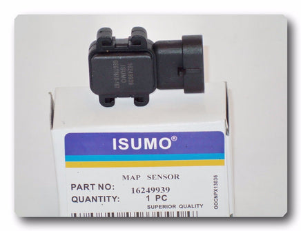 Manifold Absolute Pressure Sensor 16249939 W/Connector For: GM ISUZU SAAB SATURN