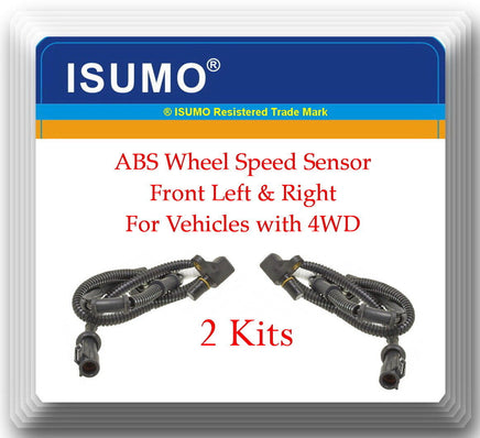 3 Kit ABS Wheel Speed Sensor Front L/R & Differential For F150 250 Navigator 4WD