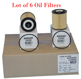6 x Engine Oil Filter Made In Korea Fits: Mini Cooper Mini Cooper  2002-2008